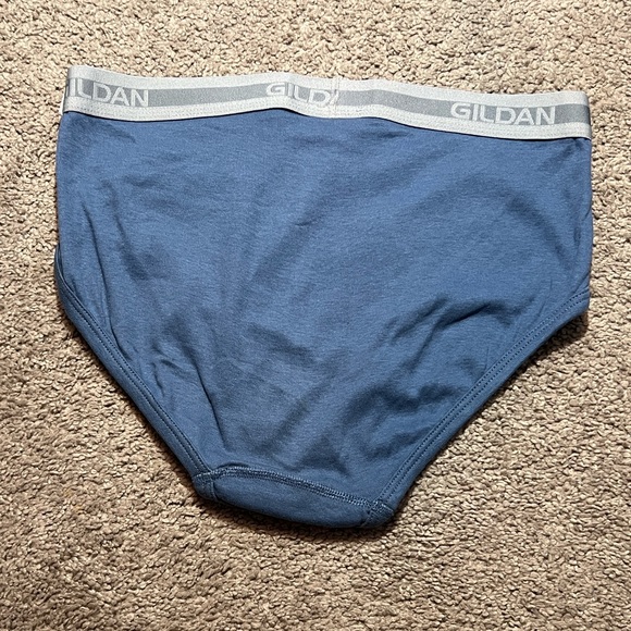 Gildan Men's Classic Blue Briefs set of 5 - Picture 3 of 4